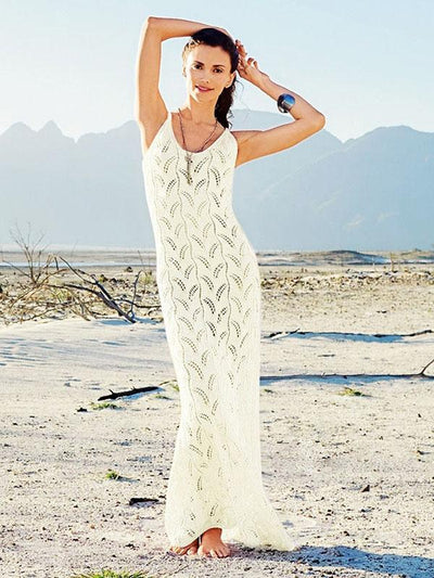 Hollow Knitted Beach Maxi Dresses