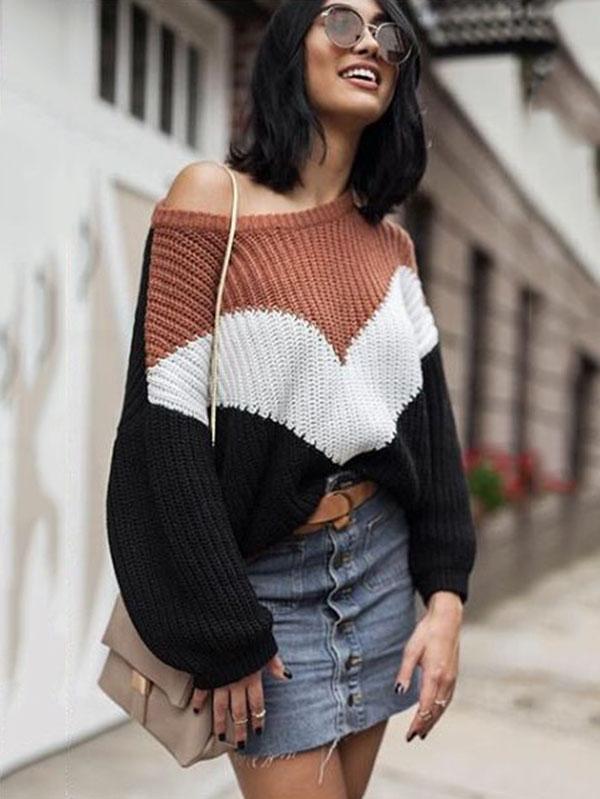 Fashion 3 Colors Sweater Tops