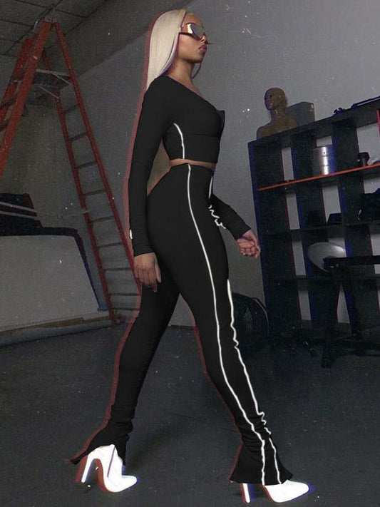 Split-Joint Reflect Sports Yoga Suits