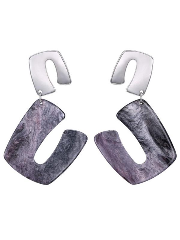 New Fashion Succinct Acrylic Earring