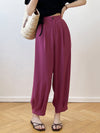 Office High Waisted Wide Leg Solid Color Trousers