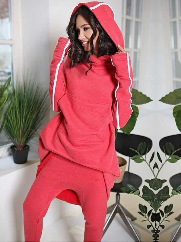 Oversize Hooded Sweatshirts&Pants Suits