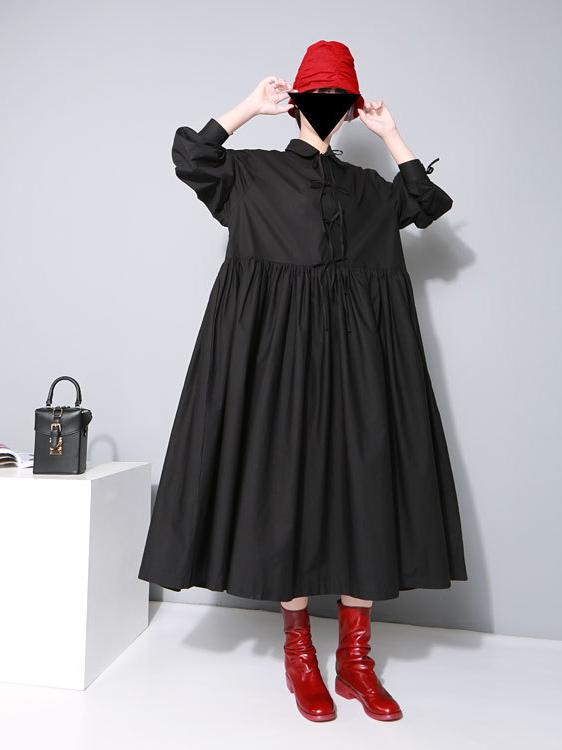 Loose Big Hem Long Shirt Dress