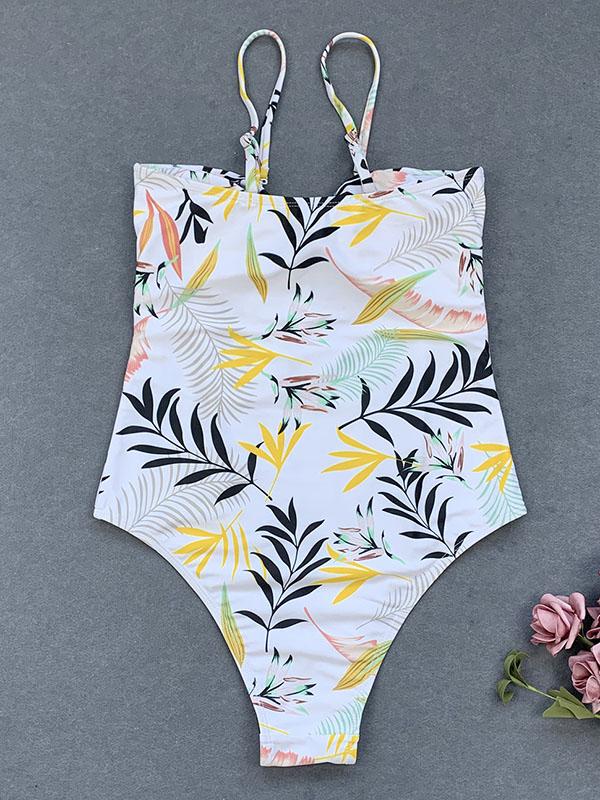 Sexy Straples Knotted Hollow One-Piece Swimwear