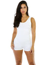 Solid Round Neck Yoga Romper