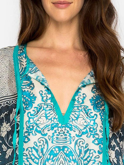 Printed Green Maxi Dresses Bikini Cover-Ups