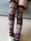 Bohemia 4 Colors Striped Over Knee-high Stocking