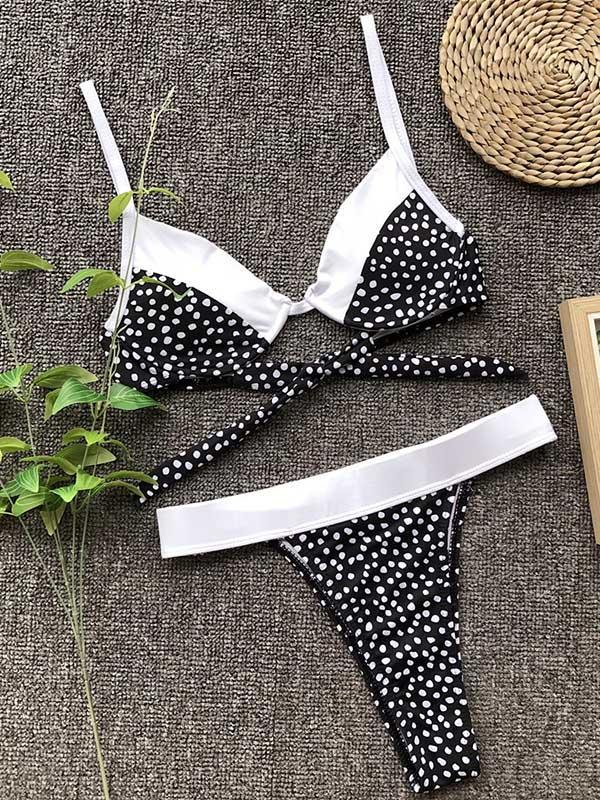 Sexy  Polka-Dot Bikinis Swimwear