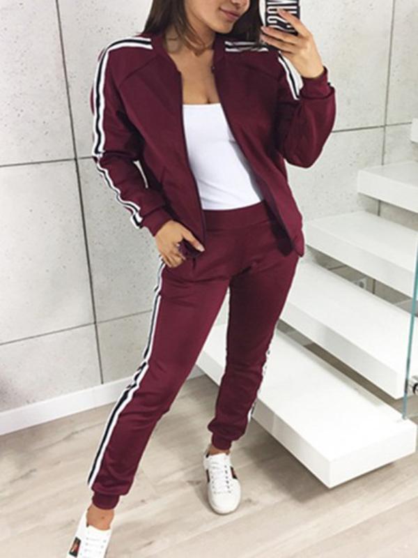 Casual Strap Long Sleeves Yoga&Gym Suits