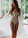 Lacy Hollow See-through Cover-up Swimwear