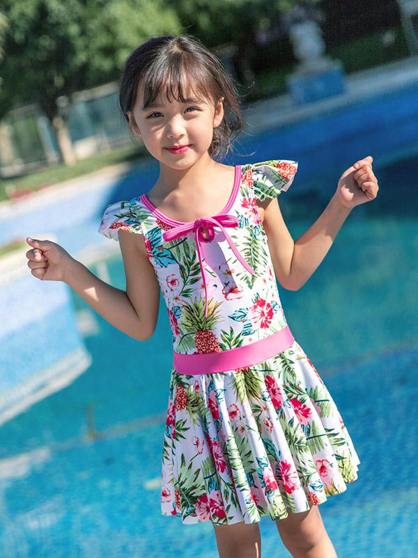 AONIHUA Princess Dress Floral Swimwear