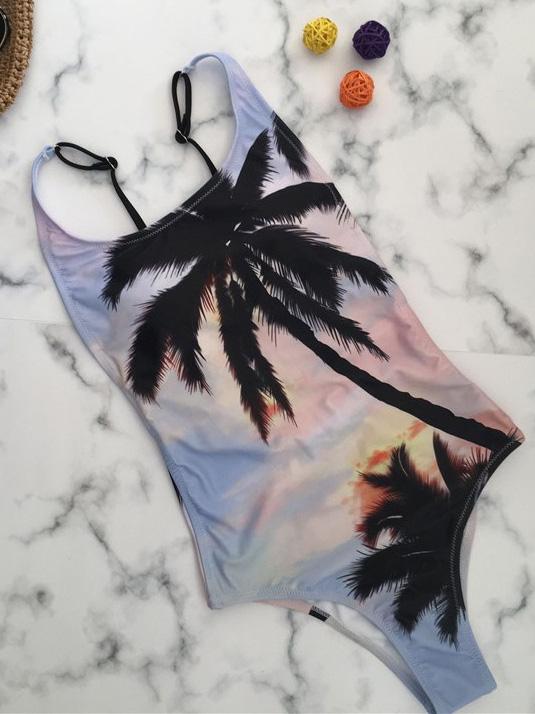 Coconut Printed One-piece Swimsuit