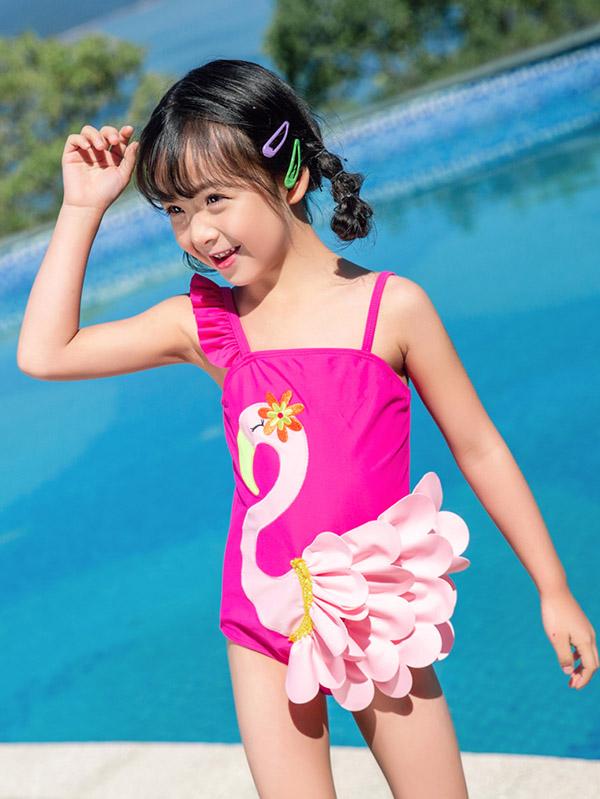 AONIHUA Flamingo Lovely One Piece Swimwear