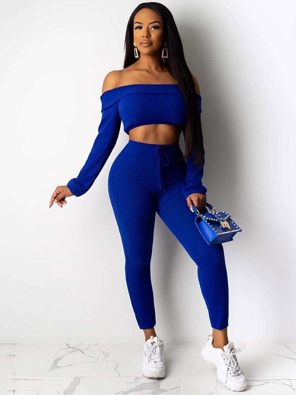 Fashion Hot Sexy Solid Leisure Sports Suits