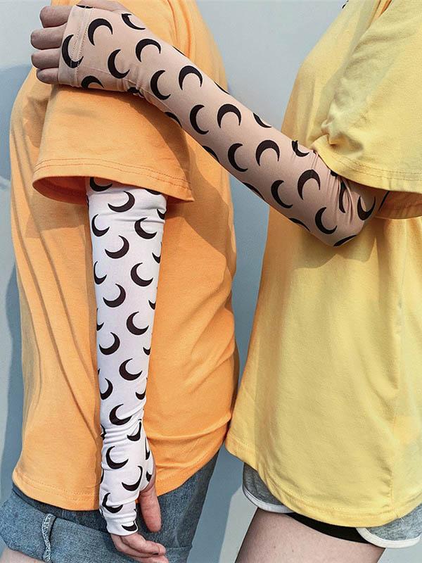 Sports Moon Pattern Sunscreen Sleeves