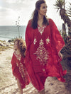 Printed Beach Kaftan Cover-up