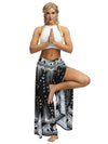 Front Split Digital Printed Yoga Pants