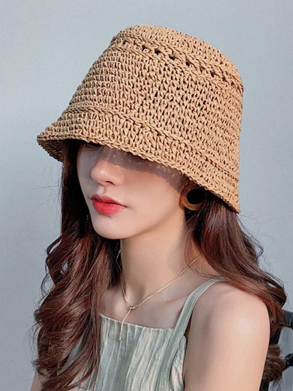 Leisure Handmade Sun-Protection Straw Hat