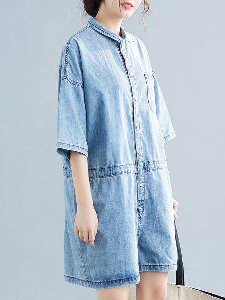 2019 Summer New Fashion Denim Rompers