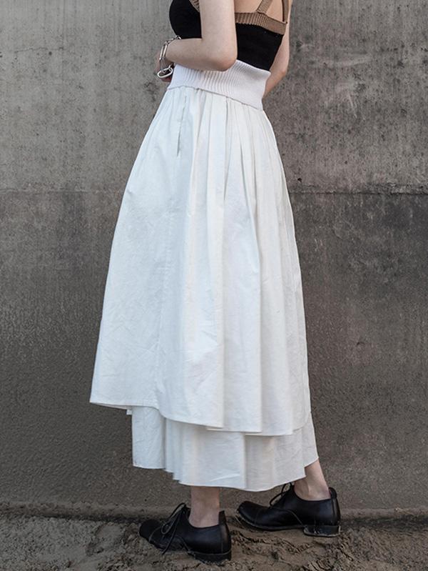 Simple White Bubble Skirt