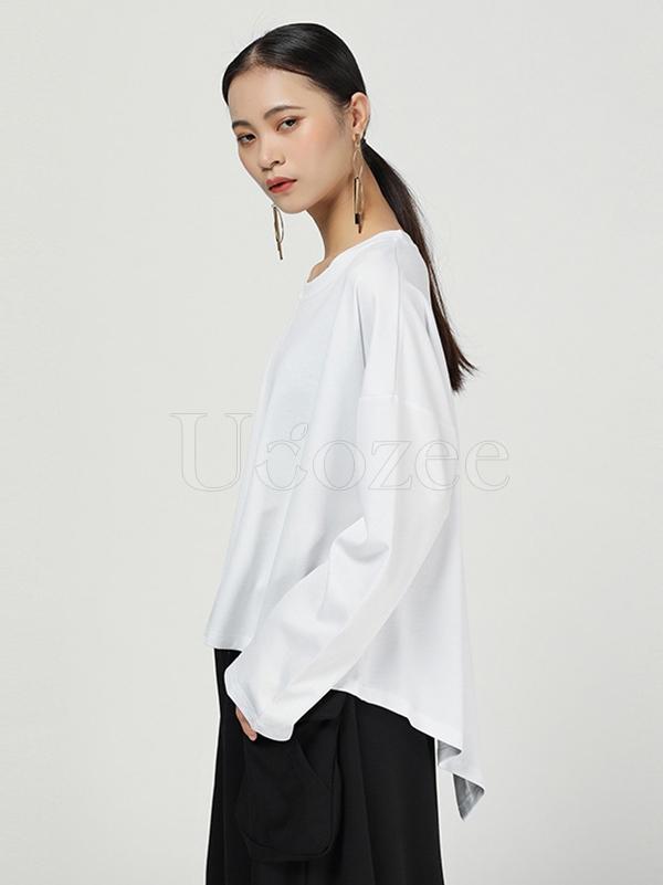 Casual Comfortable Split-side T-shirt