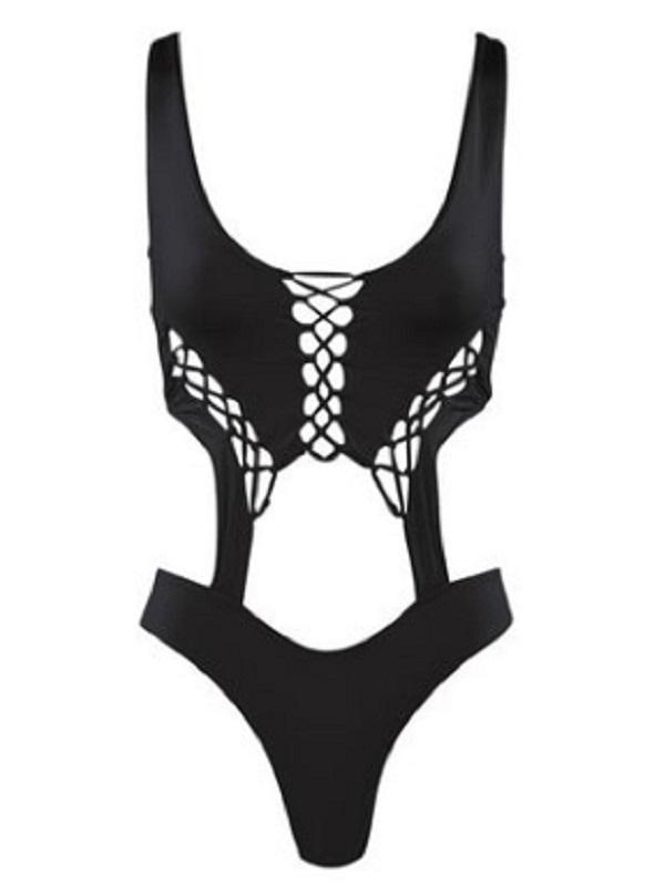 Fashion Sexy Hollow Out Design One-Piece Swimwear