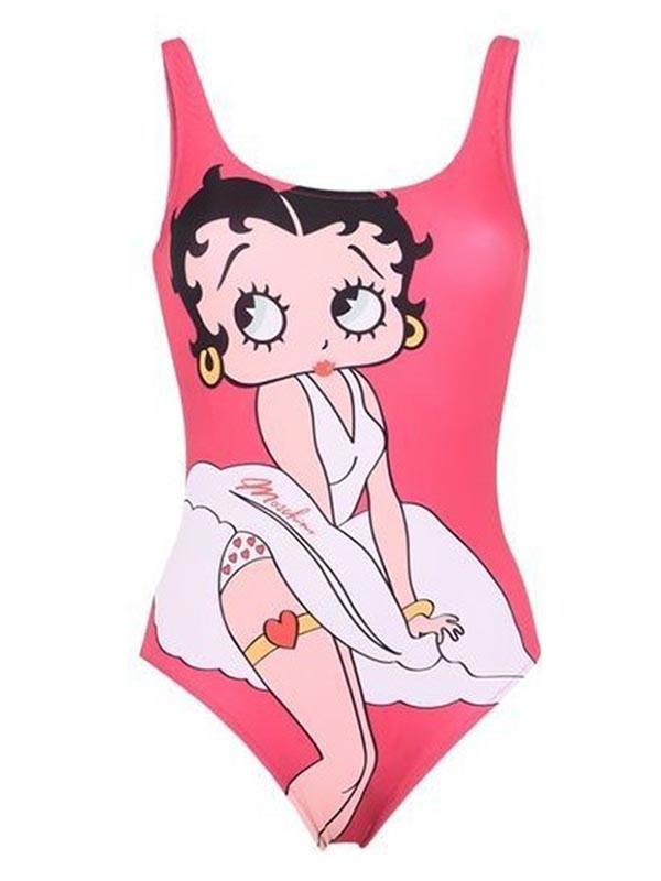 Sexy Vest Cartoon Series One-Piece Bikini Swimwear