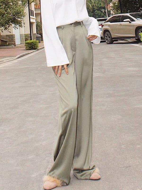 High Waist Comfortable Satin Pants