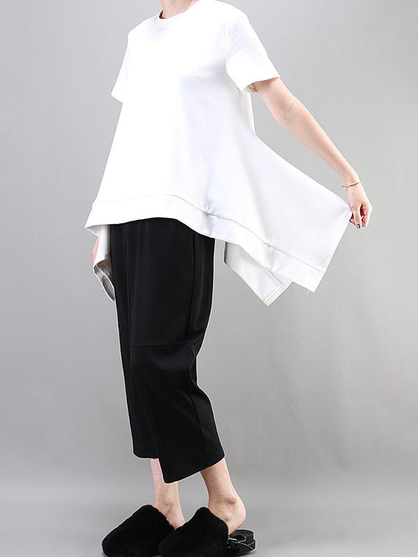 Casual Irregular Long T-shirt