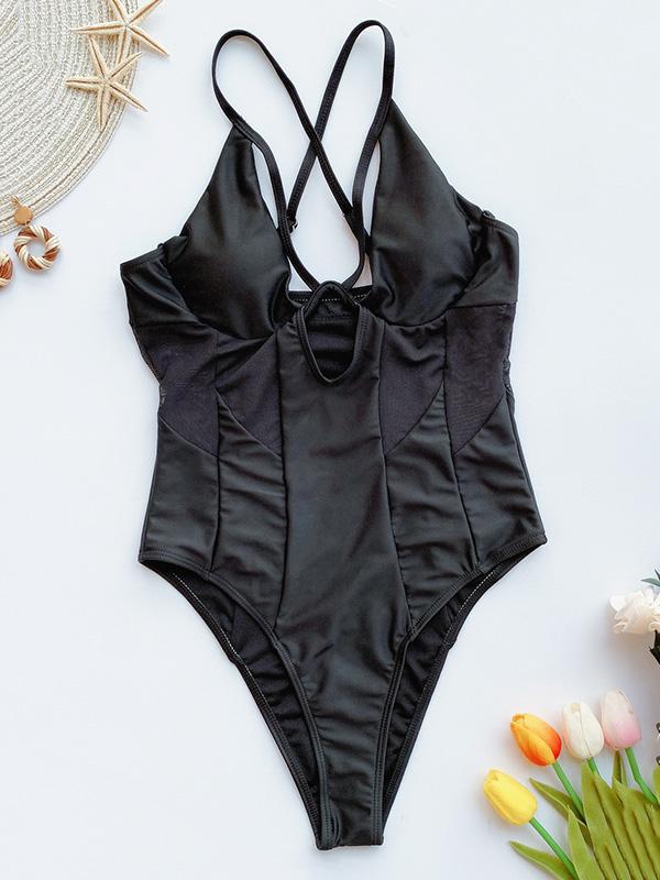 Sexy Split-Joint One-Piece Swimwear