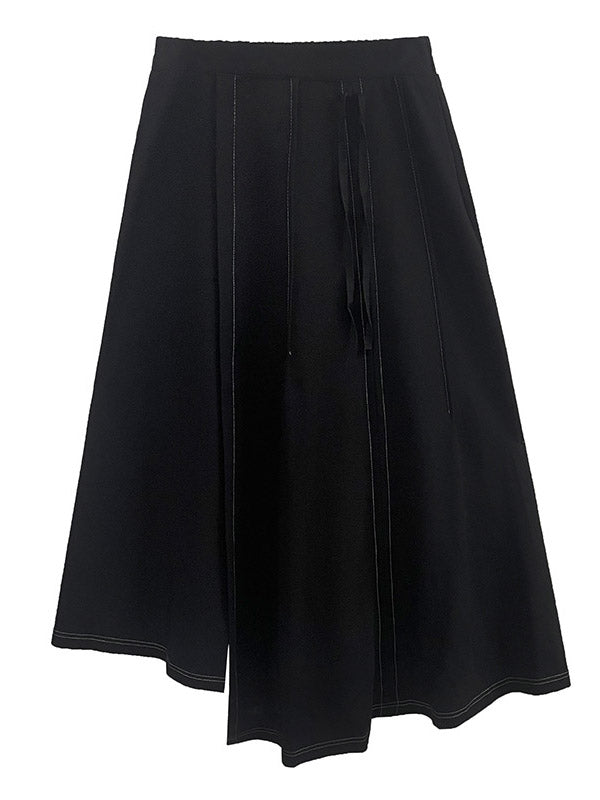 Urban High Waisted A-Line Elasticity Skirts Bottoms