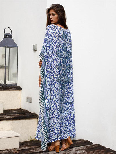 Printed Cropped Beach Sun protection Kaftans