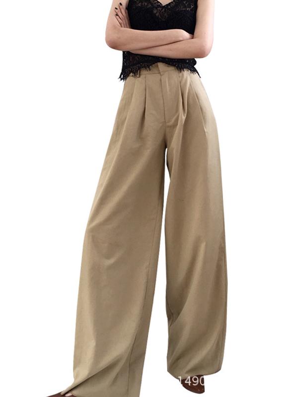 Loose High-waist Wide Leg Pants