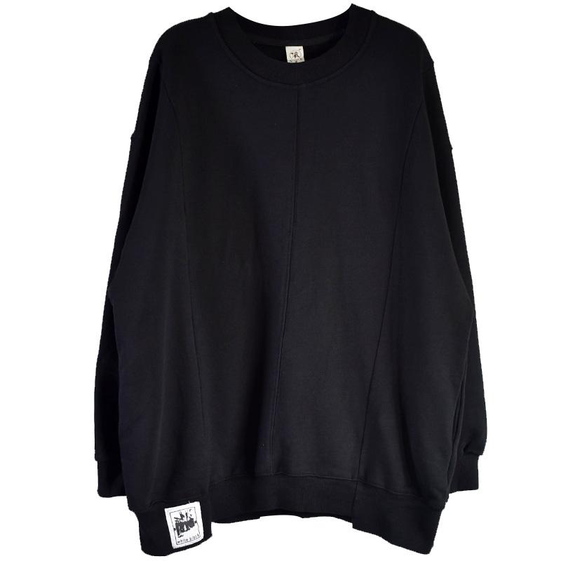 Buykud Casual Pure Color Loose Long Sleeve Shirt