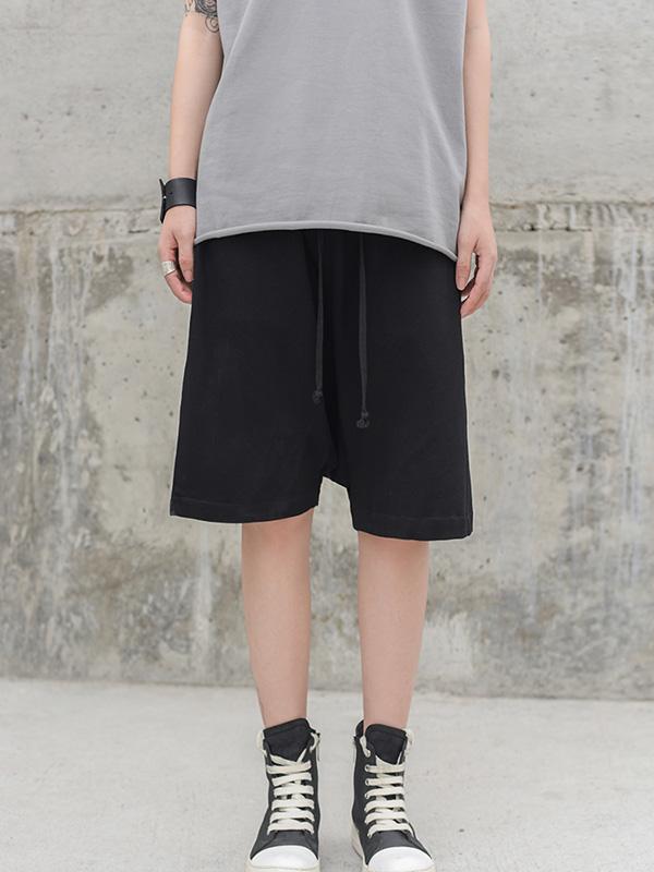 Loose Solid Harem Pants Shorts