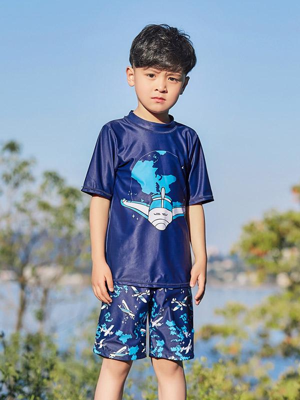 AONIHUA Floral Bottom Boy Swimwear