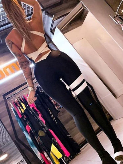 Sexy Backless Yoga&Gym Jumpsuits Bottoms