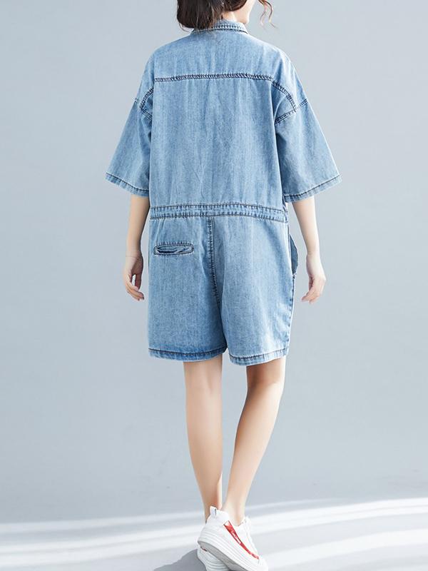 2019 Summer New Fashion Denim Rompers