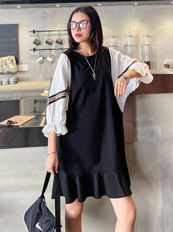 Original Falbala Puff Sleeve Dress