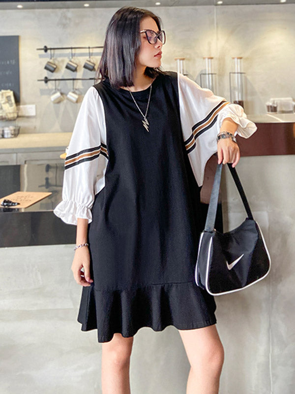 Original Falbala Puff Sleeve Dress