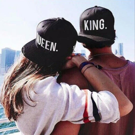 Fashion KING QUEEN Couple Cap Three Colors to Choose