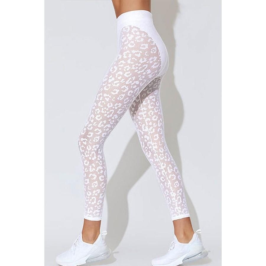 Leopard Print Lace Long Sleeves Yoga&Gym Suits