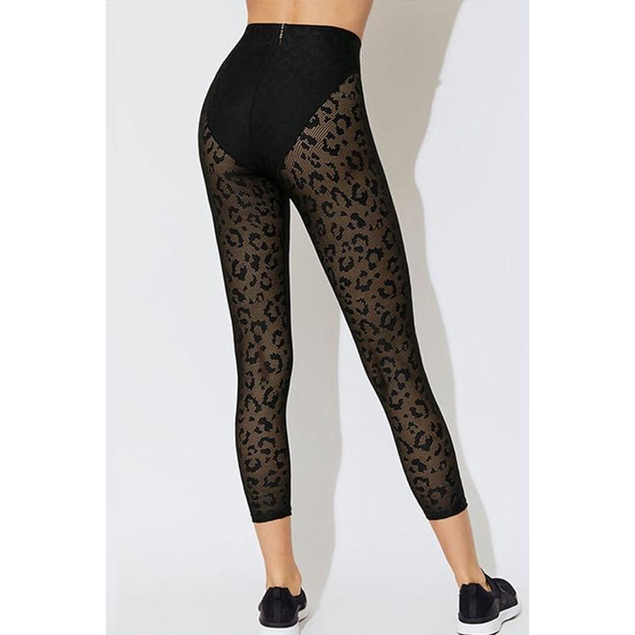 Leopard Print Lace Long Sleeves Yoga&Gym Suits