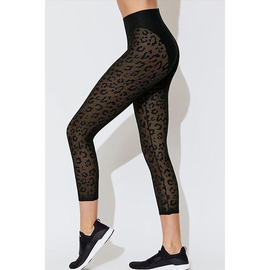 Leopard Print Lace Long Sleeves Yoga&Gym Suits