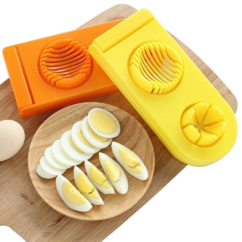 2 in 1 Egg Slicer Sectioner Cutter Egg Mold Flower Kitchen Gadgets