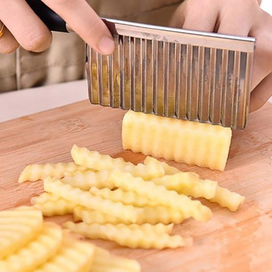 Potato Wavy Edged Knife Stainless Kitchen Gadgets