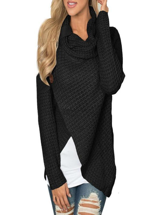 Warm Women Knitted Pullovers with Long Sleeves Pullovers